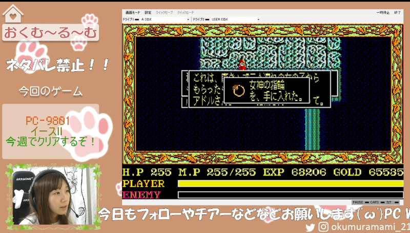 女神の指輪をゲット!