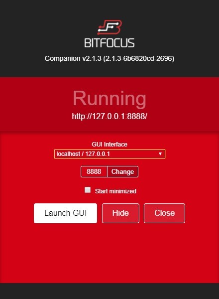 Companionのランチャー