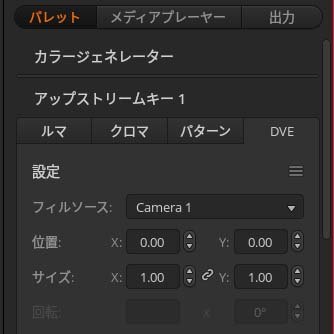 ATEM Mini本体ではできないが、ATEM Software Controlのこの設定を変更することで、ワイプの位置やサイズを自由に指定できる