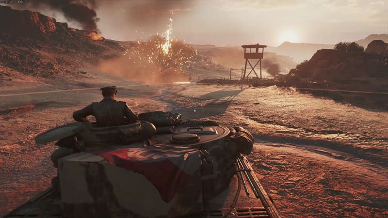 戦車長が天面のハッチから顔を出して周囲の状況を確認するところがリアル