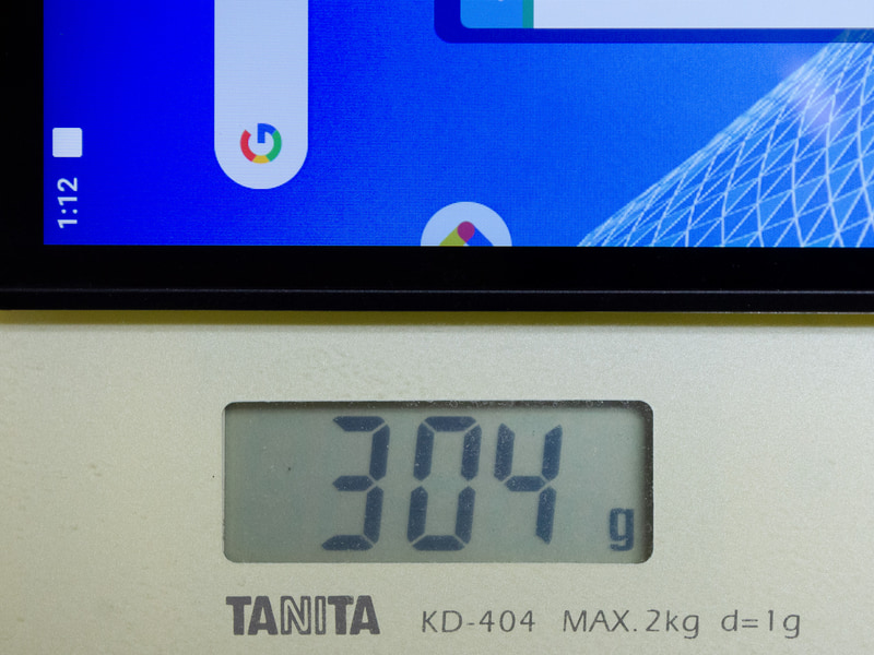 重量は実測で304g