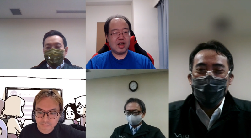 座談会はMicrosoft Teamsを使ったオンライン形式で実施された