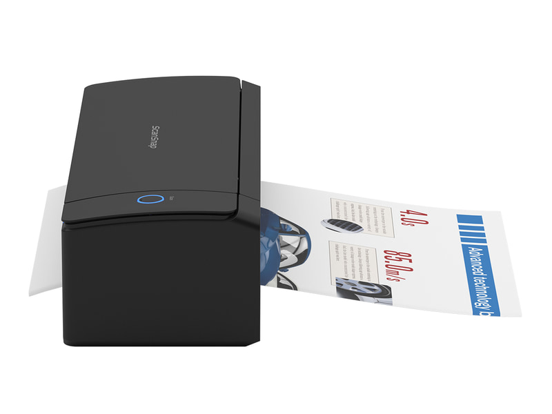 原稿は一度背面に送られた後、前面に戻ってくる