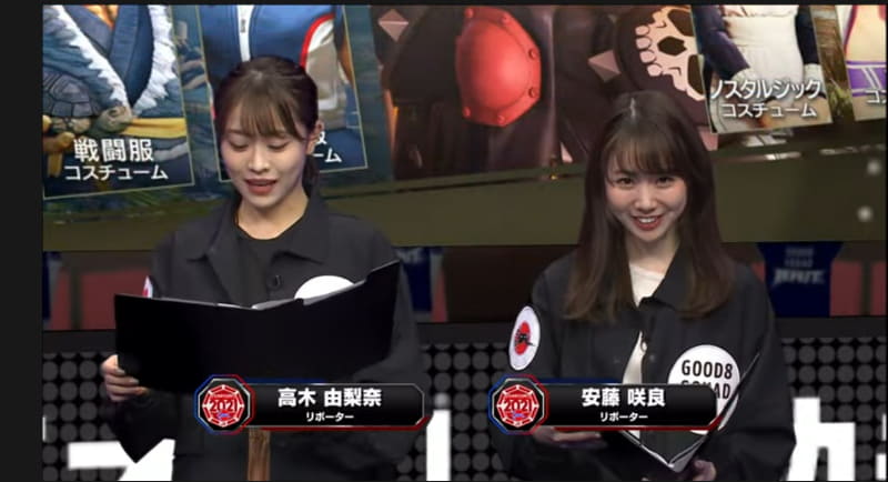 会場には試合の合間にチーム情報を公開したり、アシストをしてくれるリポーターとして高木由梨奈氏と安藤咲良氏が出演。漢だらけの会場に華を添えてくれる