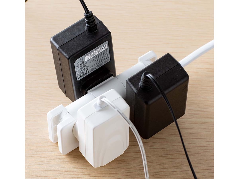 複数のACアダプタも繋げられる