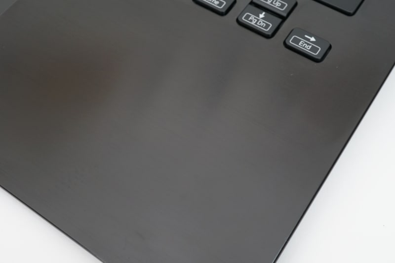 新SX14のキーボード面の表面処理は旧SX14から変化なし