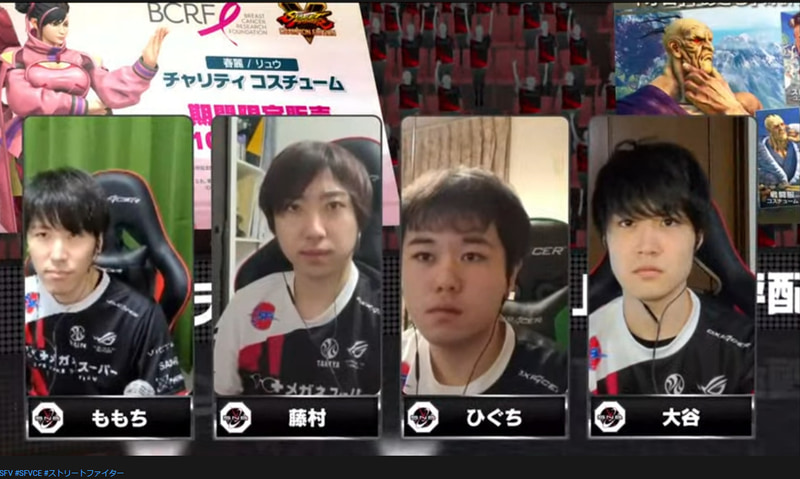 忍ism Gamingのメンバーはももち、藤村、ひぐち、大谷