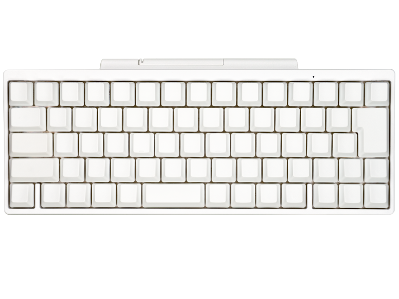 日本語配列の無刻印キートップセット(雪)装着イメージ