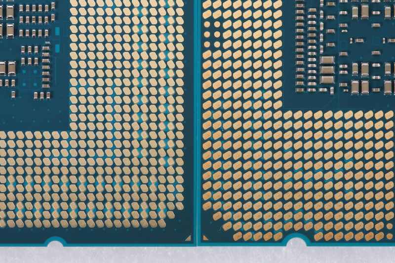 Core i9-12900Kでは、パッケージの大型化と電極の小型化によりピン数が大きく増加している