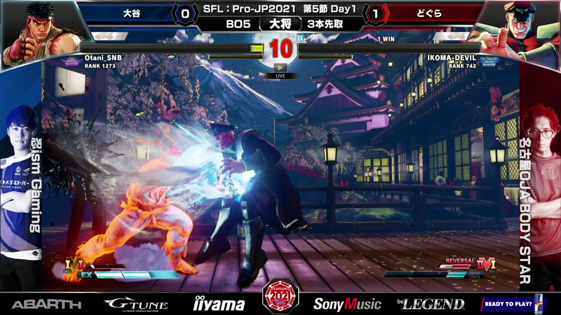 大谷リュウとどぐらベガの大将戦。全体的に大谷リュウの攻めもかなりどぐらベガにヒットしており、体力ゲージで見ていると五分五分の戦いだったがなかなか最後まで仕留めきれない場面が多く見られた