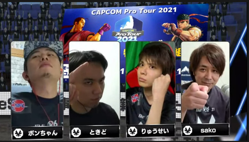 ホームがv6プラス FAV Rohto Z!で、出場メンバーはsako、りゅうせい、ときど、ボンちゃん