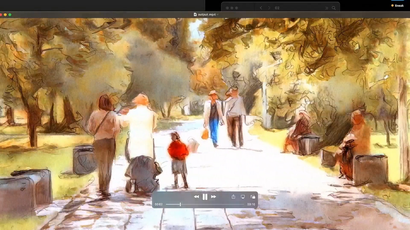 適用するとこのような動画に