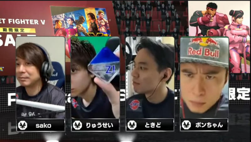 アウェイv6プラス FAV Rohto Z!の出場メンバーはsako、りゅうせい、ときど、ボンちゃん