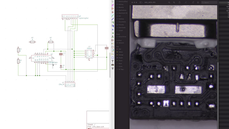 C94コネクタを分解し、回路図を再作成した