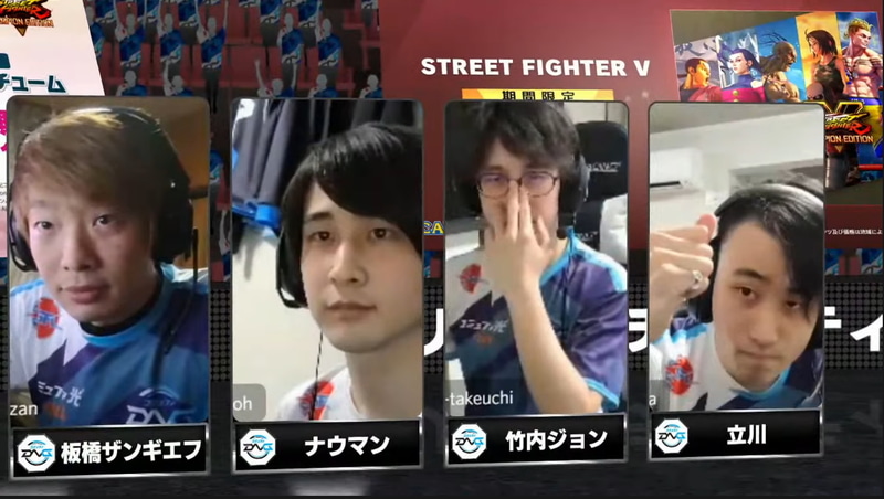 アウェイ、コミュファDetonatioNの出場メンバーは板橋ザンギエフ、ナウマン、竹内ジョン、立川