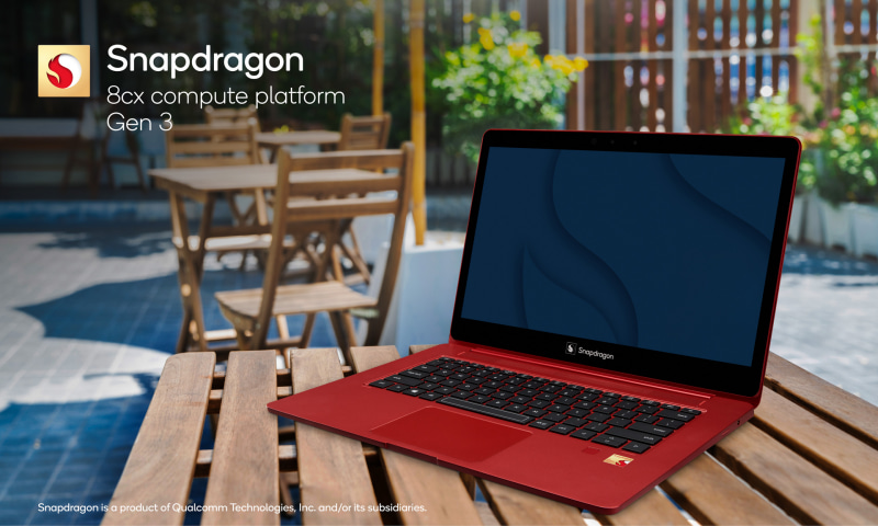 Snapdragon 8cx Gen 3を搭載したノートPCのイメージ(写真提供：Qualcomm)