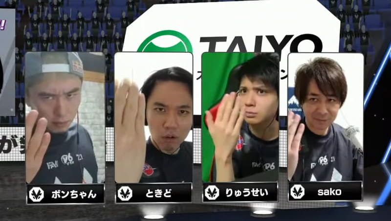 ホームv6プラス FAV Rohto Z!の出場メンバーはsako、りゅうせい、ときど、ボンちゃん