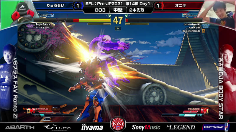 りゅうせいユリアンとオニキベガの中堅戦は両者とも互角の立ち回りで、見ているこちらもハラハラする白熱した接戦を展開。最後はより果敢に攻めを展開したりゅうせいユリアンが攻め切って勝利した