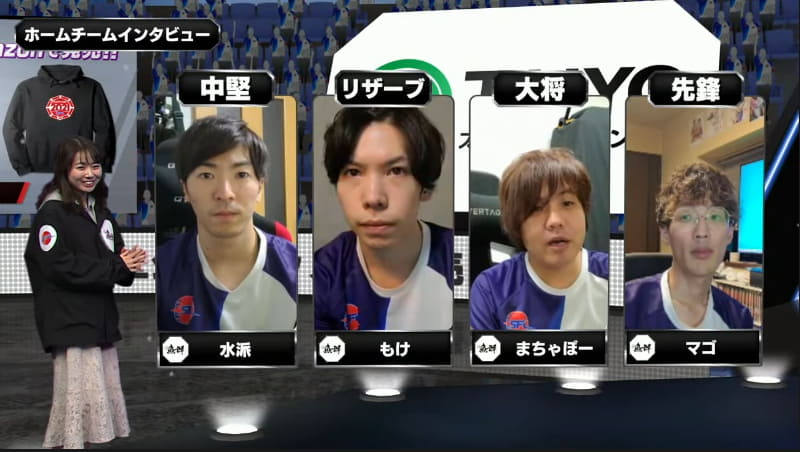 魚群のインタビューの様子