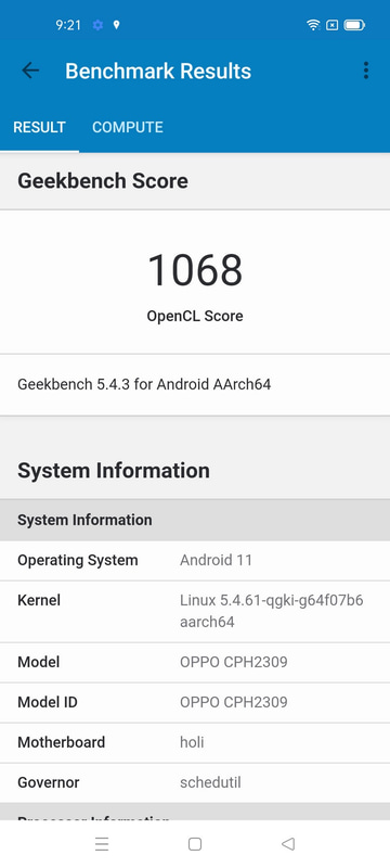 GeekBench 5(OpenCL)は1,068