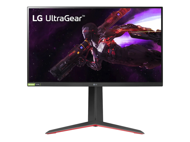 店頭価格：4万6,000円前後●パネル：27型IPS●解像度：2,560×1,440ドット●表面処理：非光沢●リフレッシュレート：165Hz●応答速度：1ms(中間色)●VRR：FreeSync Premium(G-SYNC Compatible)●輝度：400cd/平方m●コントラスト比：1,000:1●表示色：約10.7億色●HDR：HDR10●視野角：上下/左右178度●インターフェイス：HDMI×2、DisplayPort×1、ヘッドフォン端子×1●スピーカー：なし●サイズ：614×466～576×291mm●重量：約6.3kg