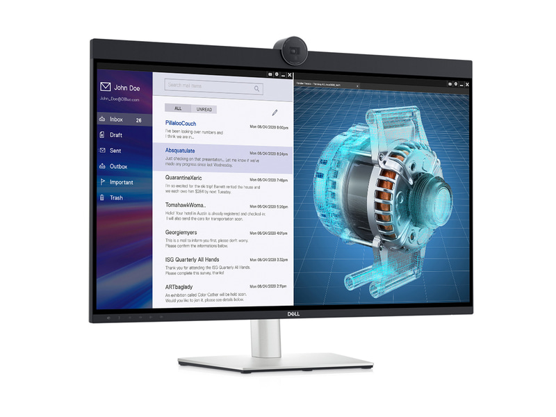 DellのUltraSharp 32 4K Video Conferencing Monitor(写真提供:Dell)