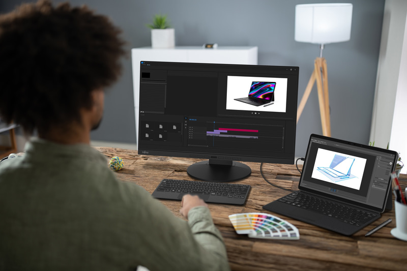 PCとつなげてスマートサブディスプレイとしても利用できる