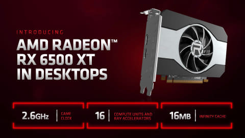 AMD、低価格のRadeon RX 6500 XTや薄型ノート向け高性能GPU - PC Watch