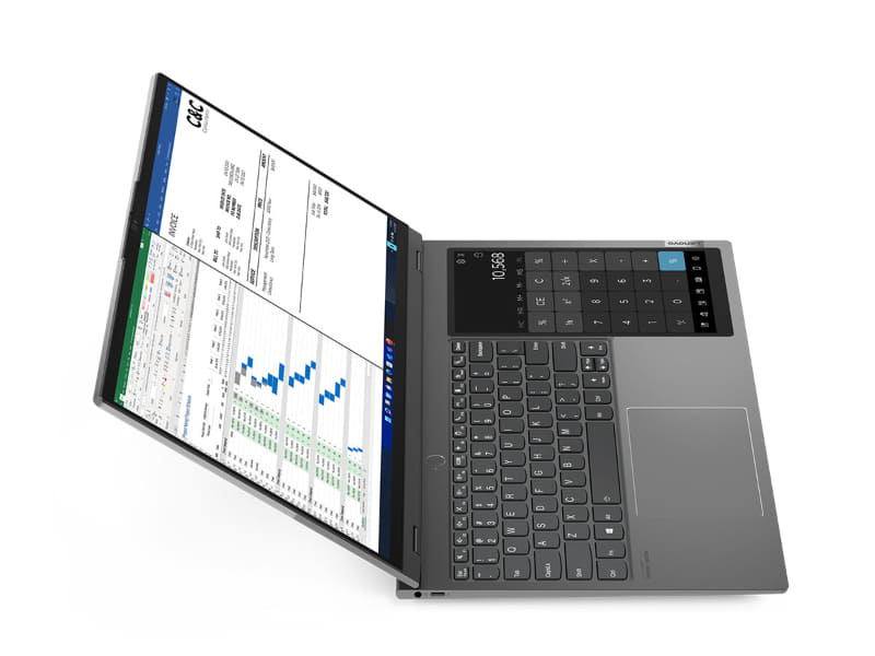 サブ液晶はテンキー……というよりそのまま電卓として利用できる