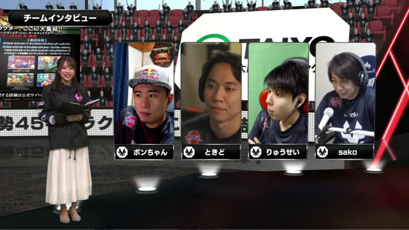 MATCH1に敗退したv6プラス FAV Rohto Z!だったが、まだMATCH3が残っているため、リーダーのsakoにのみインタビューが行なわれた