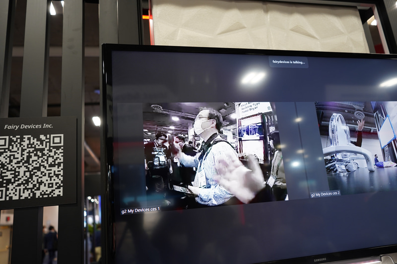 会場では回線状況が悪いため画質は落とされていたが、カメラ自体は4Kに対応しているとのこと