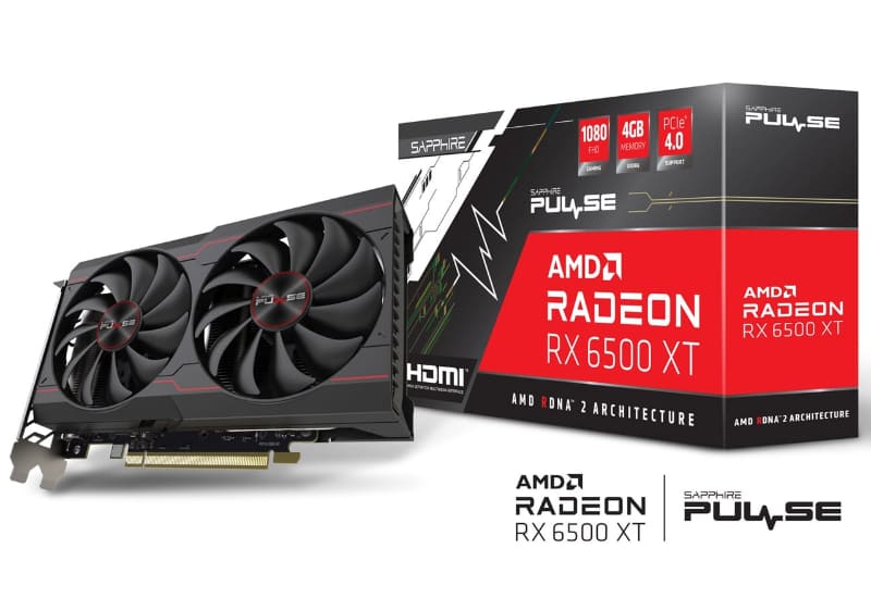 PULSE Radeon RX 6500 XT GAMING OC 4G GDDR6