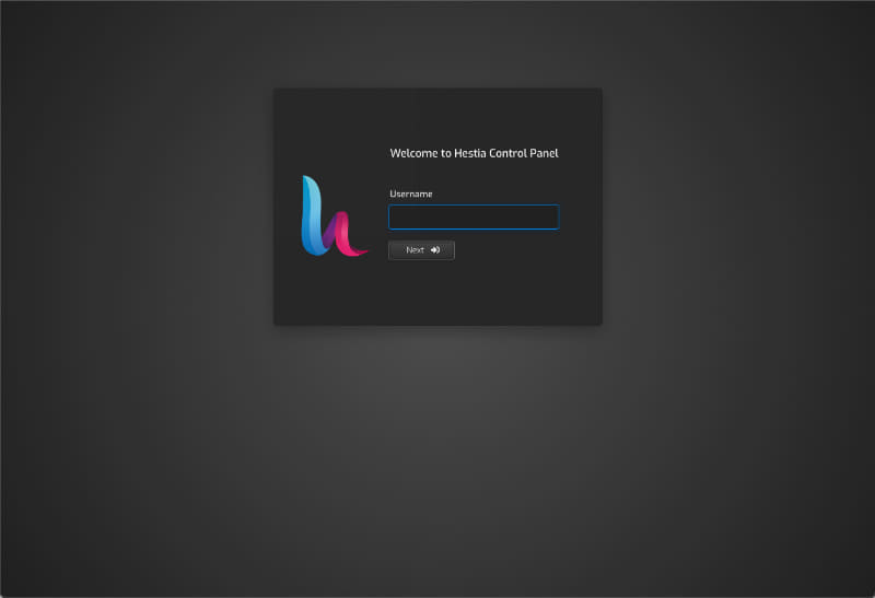 Hestia / ログインパネル