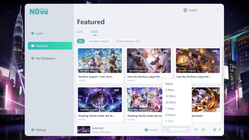 原神などのタイトルも用意