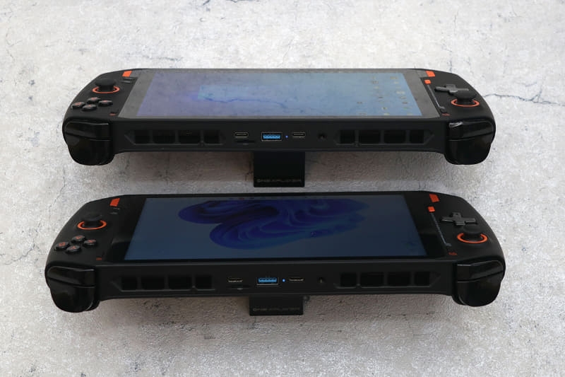 ポートの位置はIntel版(上)と共通だが、USB4非対応のため外付けGPUは繋げられない