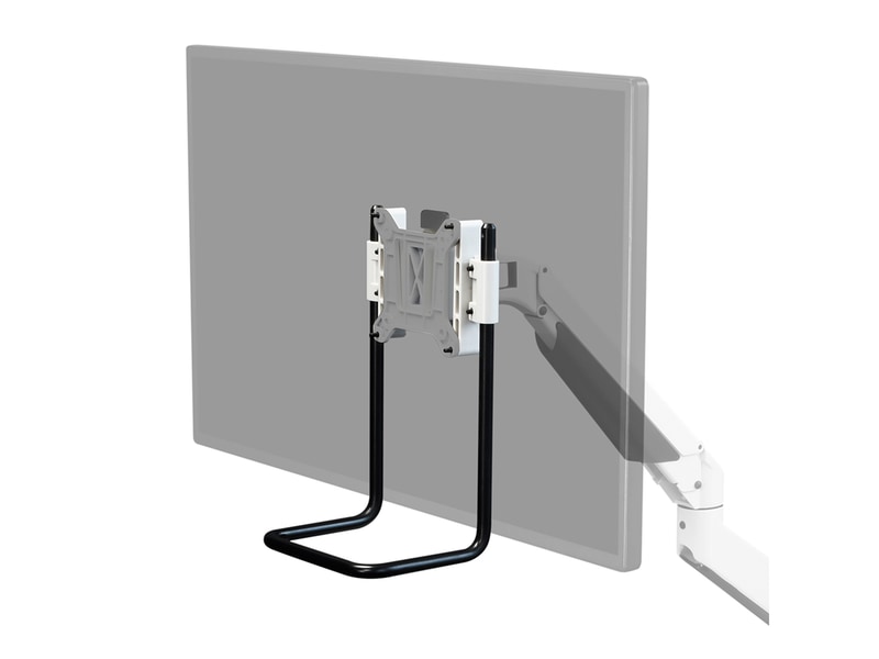 VESAプレートの上から装着する