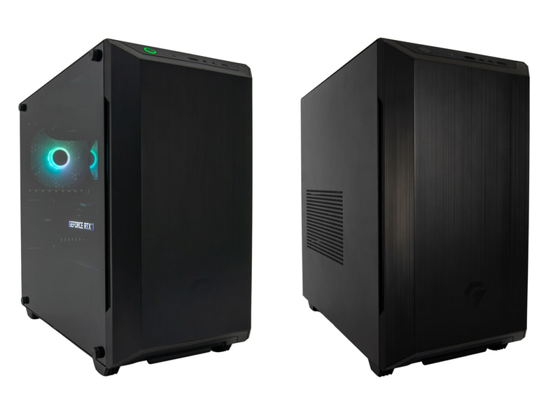 G-GEAR Aim「GLASS&LED」(左)と「スチールパネル」(右)