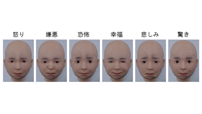 Nikolaによる6つの基本表情の表現