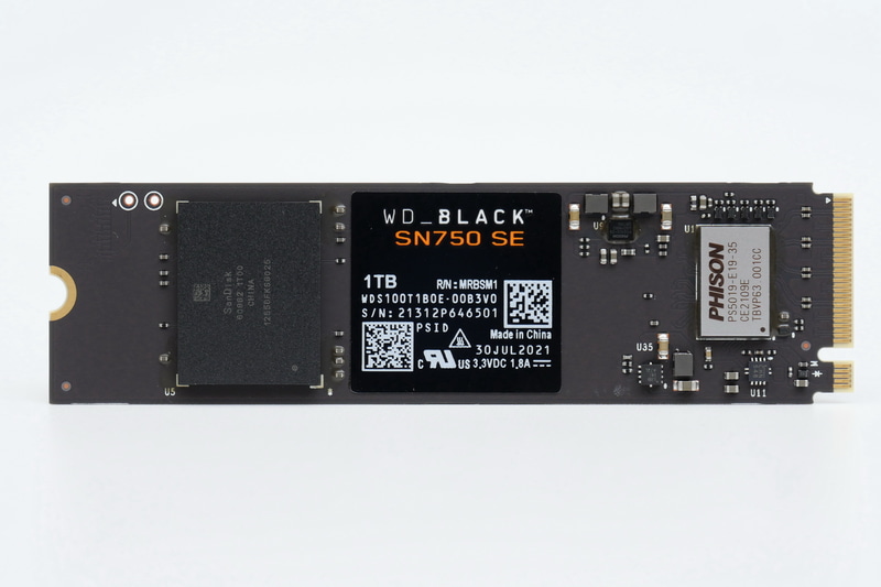 従来モデルのSN750 SEでは、SSDコントローラにPhisonの「PS5019-E19」を採用していた