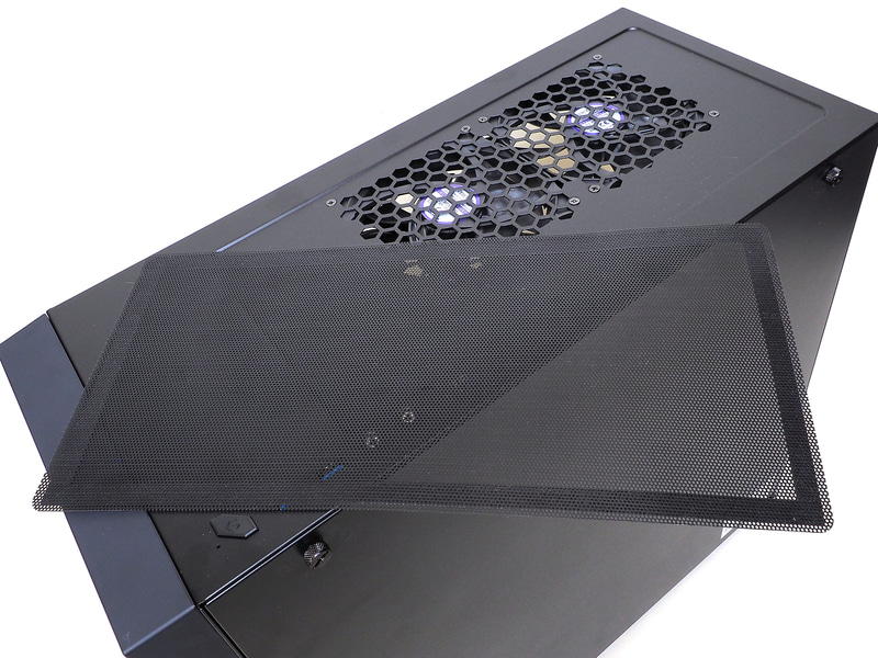 フィルタ付き排気口がある