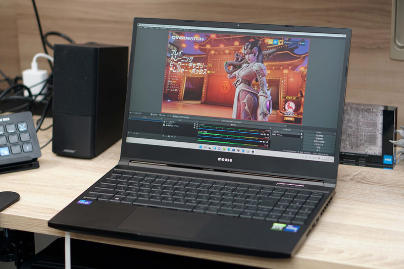 検証に利用したマウスコンピューターの「<a href="https://www.mouse-jp.co.jp/store/g/gg-tune-h5/" class="n" target="_blank">G-Tune H5</a>」。StreamFXを利用するのに必要なGeForce RTXを搭載するゲーミングノートだ