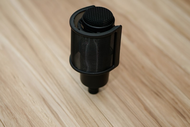 ポップガードを取りつけたところ