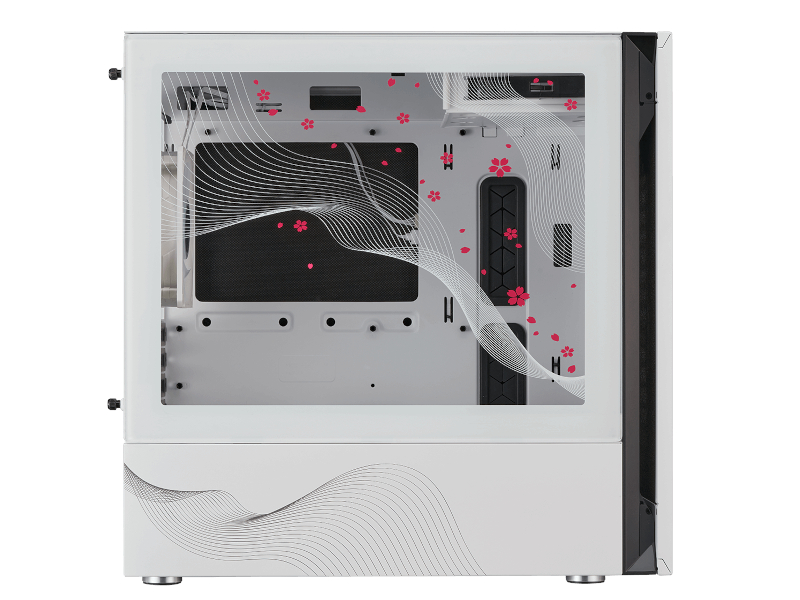 サイドパネルも桜のデザイン