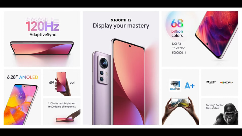 ディスプレイは680億色以上の色表現が可能だとする