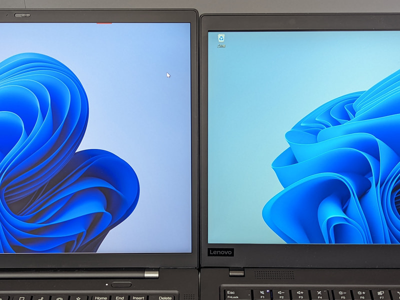 同じ14型だが、本製品(左)のほうが画面が縦に長い