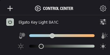 Key Lightは電源を含めた操作を全てWi-Fi経由でControl Centerから行なう