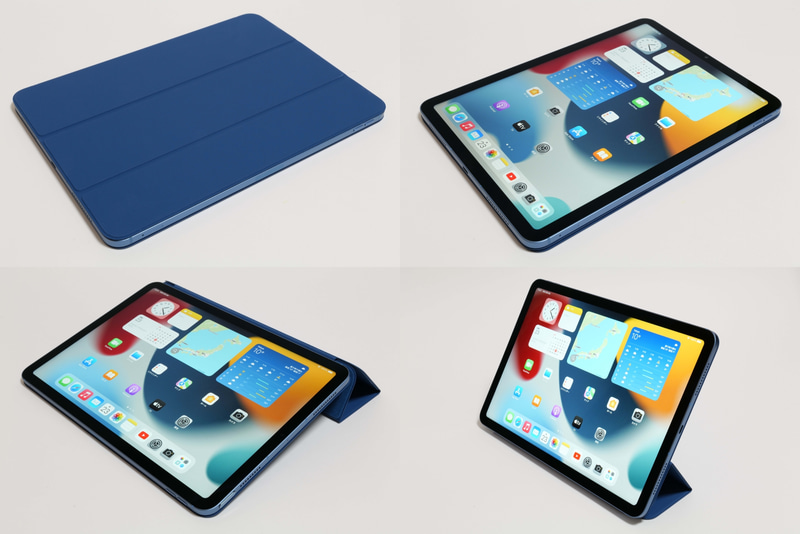 Smart Folioは、マリンブルー、ダークチェリー、エレクトリックオレンジ、ホワイト、イングリッシュラベンダー、キプロスグリーン、ディープネイビー、マラードグリーン、ピンクシトラス、ブラックの10色を用意