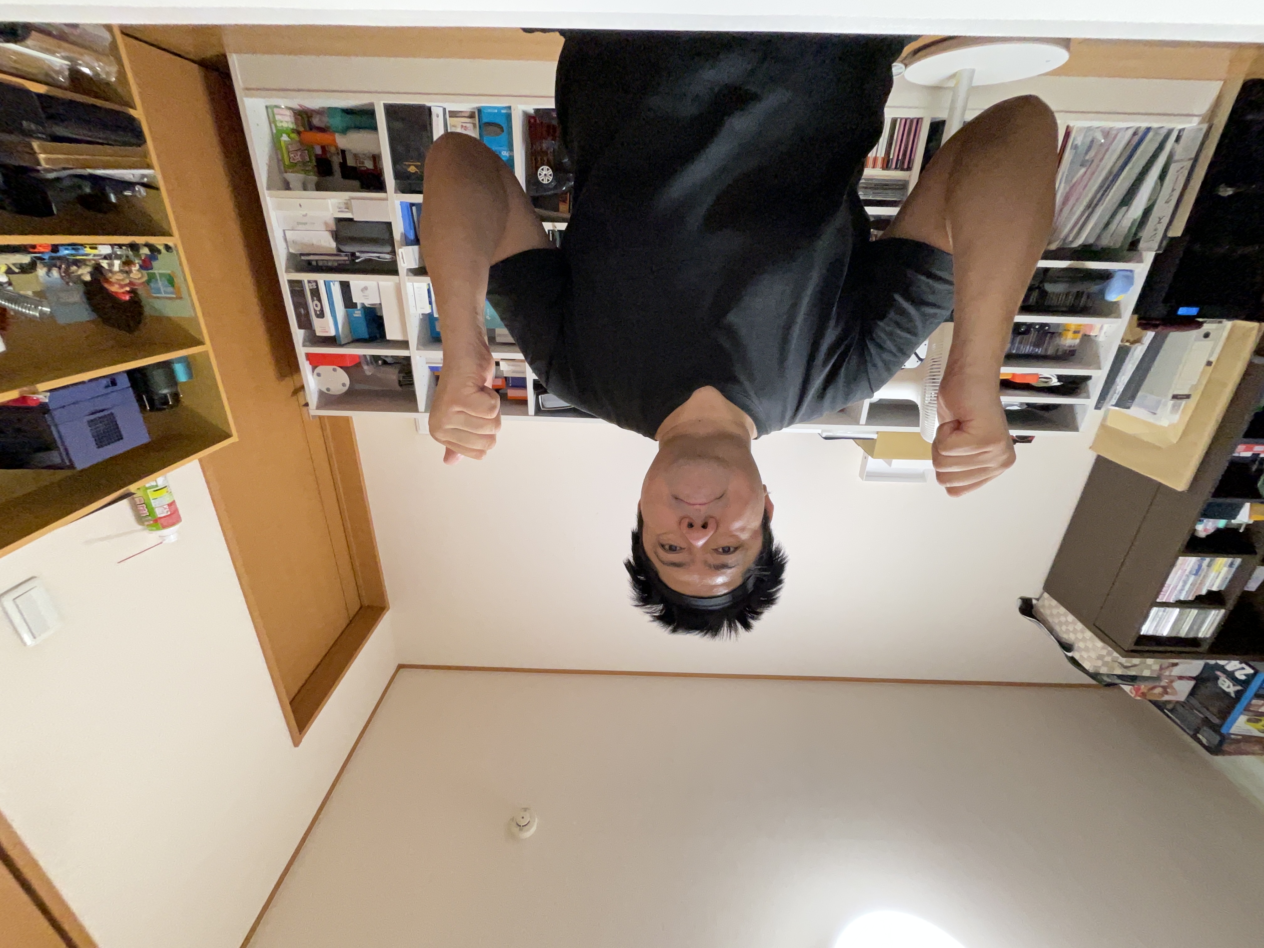 超広角前面カメラで撮影