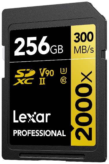 Lexar Professional 2000x SDHC/SDXC UHS-II Memory Card GOLD