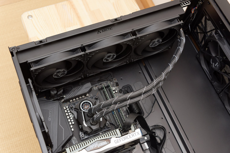 ホースの長さはわりとギリギリ